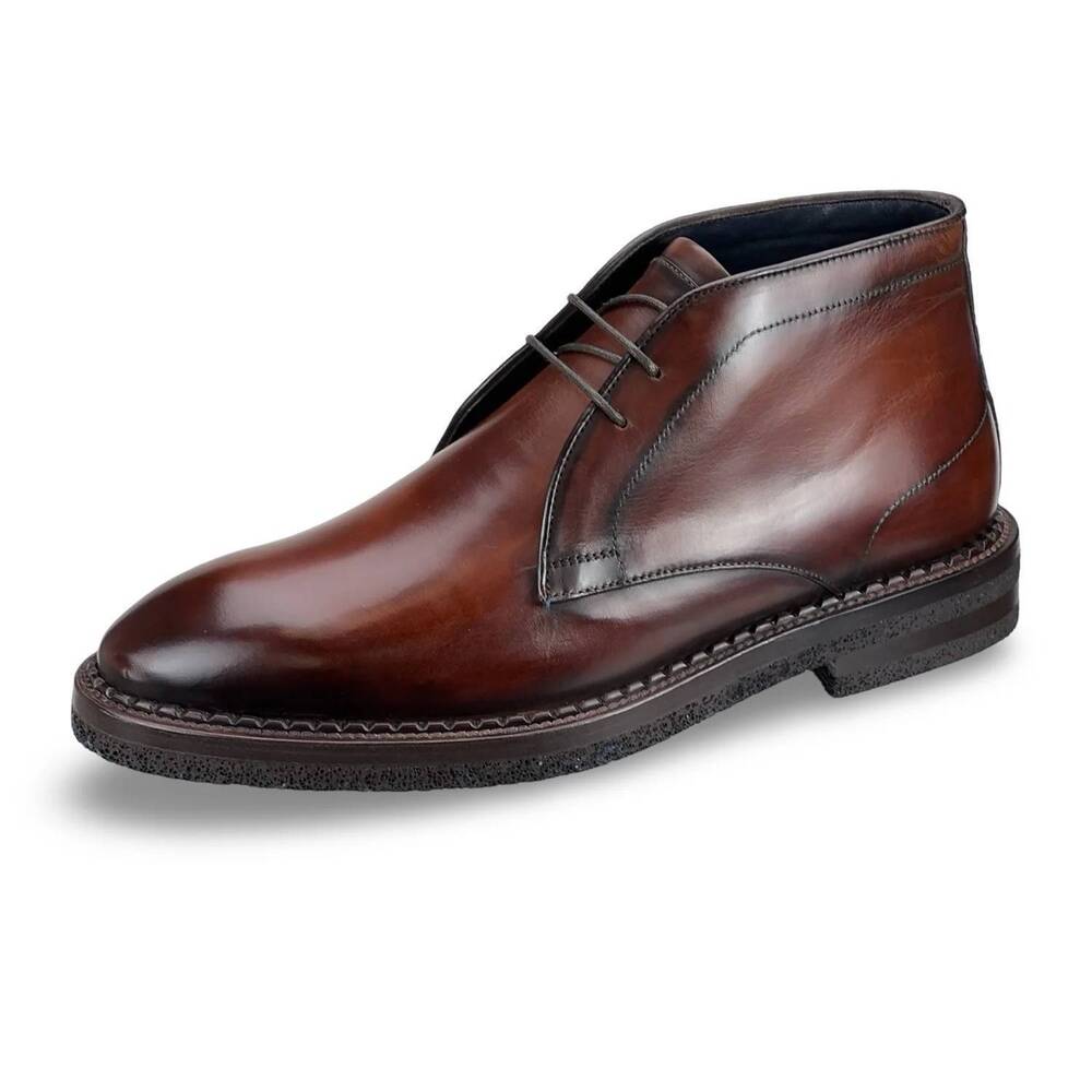NEW SCARPE DI BIANCO men's calgara chukka boot in castagna